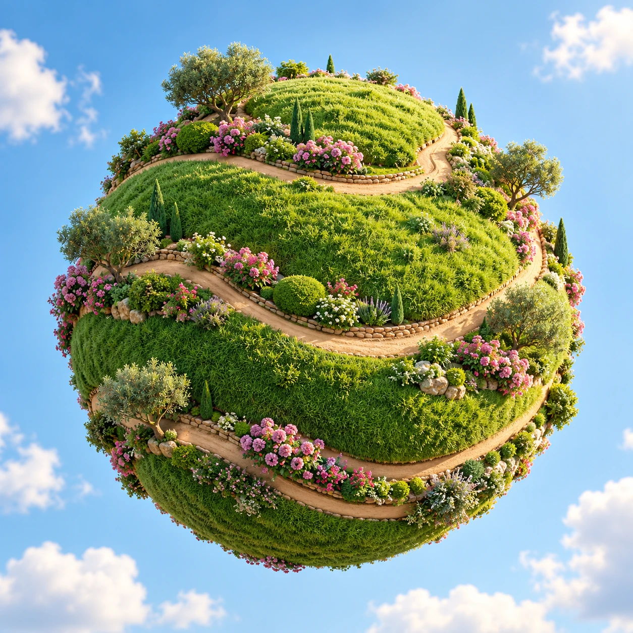 Miniature garden globe