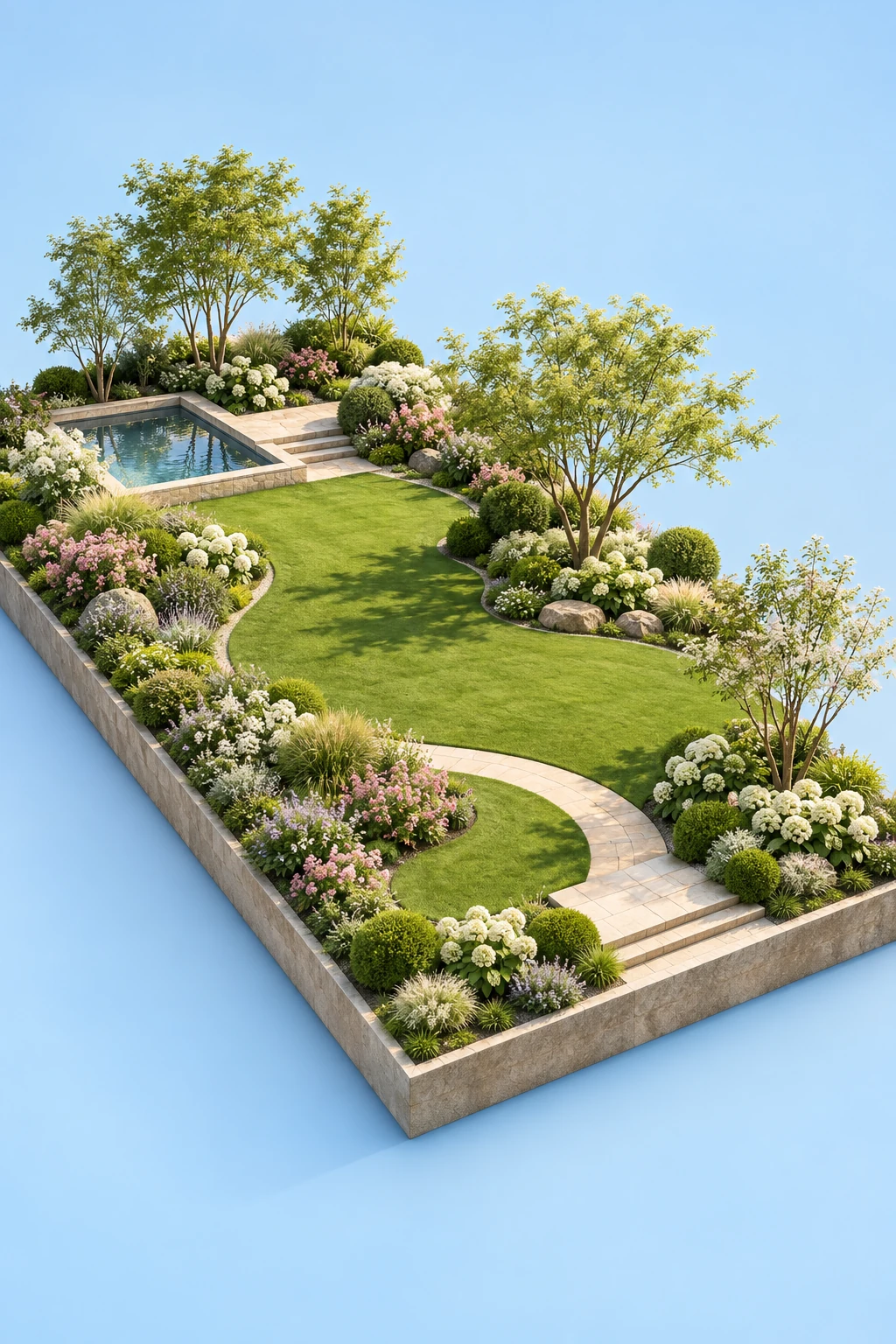 Courtyard garden concept